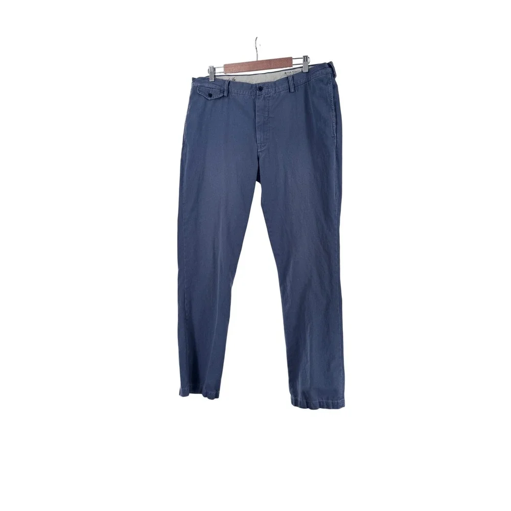 Polo Ralph Lauren Mens Slim GI Fit Blue Cotton Twill Chino Pants 38x34
